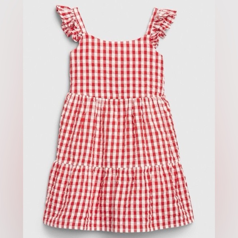 Baby Gap Toddler Girl Red Gingham Dress Size 3T